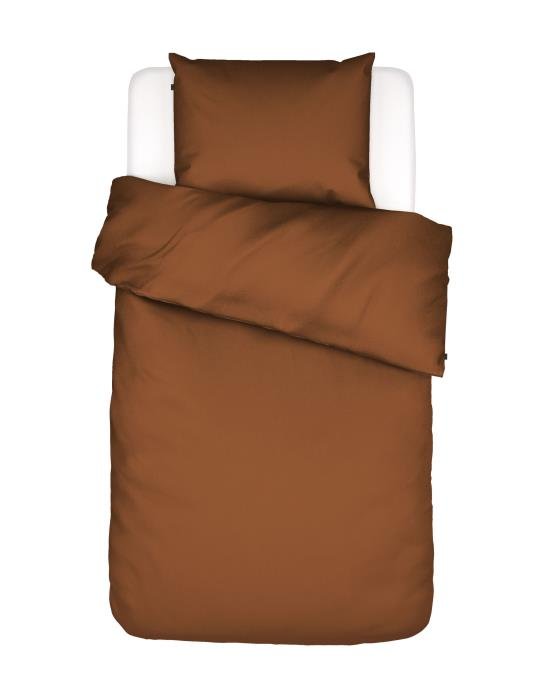 Dekbedovertrek Essenza Minte Leather brown