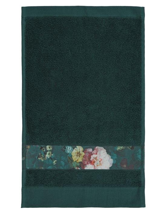 Gastendoek Donkergroen Fleur
