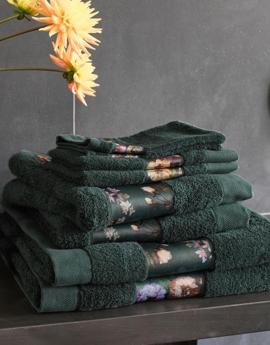 Gastendoek Donkergroen Fleur - Afbeelding 2
